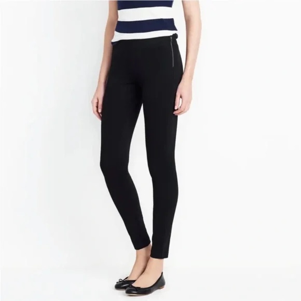 EUC J. Crew Gigi pant with side-zip closure ponte 0